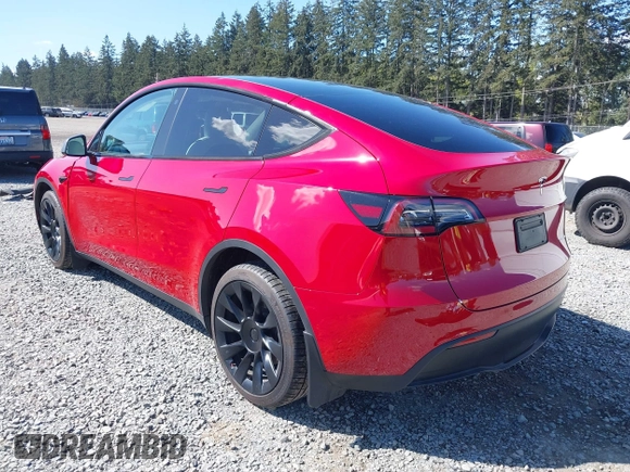 2022 Tesla Model Y Long Range with VIN 7SAYGDEE7NF549278, listed as a IAAI auction lot 42072801 with 39,374 mi miles and . Bid and sale history available at carsss.com. Image 3.