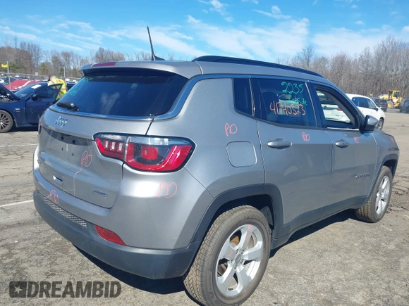 2019 Jeep Compass Altitude z VIN 3C4NJDBB4KT786870, wystawiony jako IAAI lot #41740323 z przebiegiem 165 092 mil mil oraz . Historia ofert i sprzedaży dostępna na DreamBid. Obrazek 4.