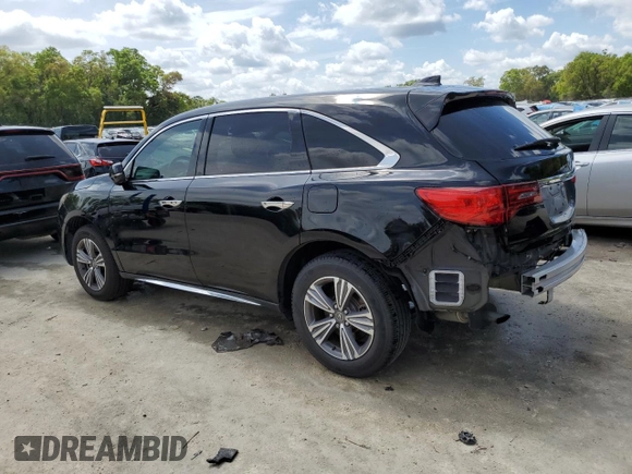 2019 Acura MDX with VIN 5J8YD3H39KL003375, listed as a Copart auction lot 50595035 with 69,528 mi miles and Salvage Title. Bid and sale history available at carsss.com. Image 2.