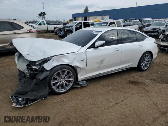 2020 Cadillac CT5 Sport with VIN 1G6DU5RK0L0122369, listed as a Copart auction lot 54588485 with 18,546 mi miles and Salvage title. Bid and sale history available at DreamBid. Image 1.