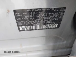 2020 Subaru Ascent Limited с VIN 4S4WMAMD8L3427409, выставлен на аукционе IAAI как лот 42497921 с пробегом Не указан миль и . История ставок и продаж доступна на DreamBid. Изображение 9.