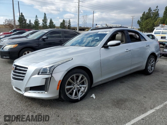 2019 Cadillac CTS Sedan Luxury RWD with VIN 1G6AR5SS1K0103410, listed as a Copart auction lot 44464285 with 89,830 mi miles and Salvage Title. Bid and sale history available at carsss.com. Image 1.