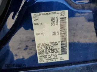 2020 Nissan Altima S z VIN 1N4BL4BV7LC112240, wystawiony jako Copart lot #52193395 z przebiegiem 81 829 mil mil oraz Szkoda całkowita • Salvage title. Historia ofert i sprzedaży dostępna na DreamBid. Obrazek 13.