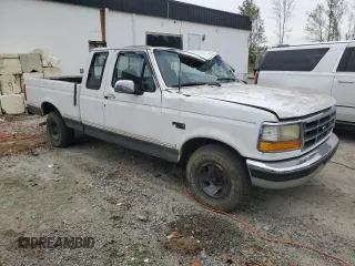 1993 Ford F-150 with VIN 1FTEX15N8PKA10656, listed as a Copart auction lot 75012724 with 287,628 mi miles and Salvage Title. Bid and sale history available at carsss.com. Image 4.