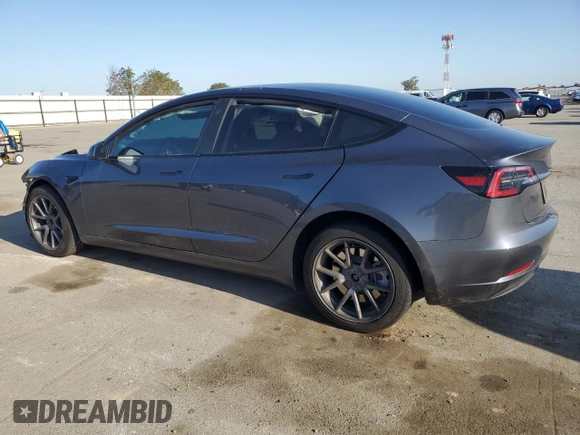 2023 Tesla Model 3 with VIN 5YJ3E1EA9PF714646, listed as a Copart auction lot 51551455 with 29,611 mi miles and Salvage Title. Bid and sale history available at DreamBid. Image 2.