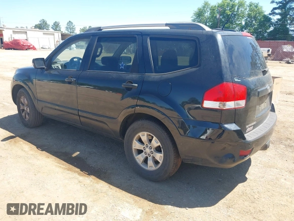 2009 Kia Borrego LX with VIN KNDJJ741395033538, listed as a IAAI auction lot 42088382 with 119,225 mi miles. Bid and sale history available at carsss.com. Image 3.