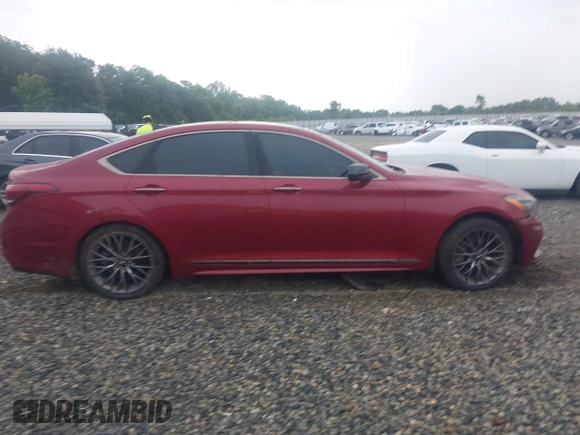 2018 Genesis G80 Sport with VIN KMHGN4JB4JU225812, listed as a IAAI auction lot 42314901 with 109,005 mi miles and . Bid and sale history available at DreamBid. Image 13.
