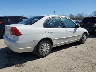 2003 Honda Civic LX with VIN 1HGES16503L020391, listed as a Copart auction lot 47292505 with 127,120 mi miles and Salvage Title. Bid and sale history available at carsss.com. Image 3.