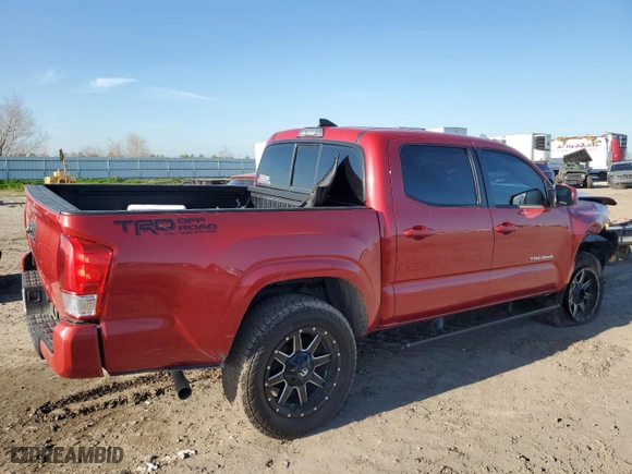 2017 Toyota Tacoma SR with VIN 5TFAX5GN3HX088415, listed as a Copart auction lot 46703015 with 129,317 mi miles and Salvage Title. Bid and sale history available at carsss.com. Image 3.