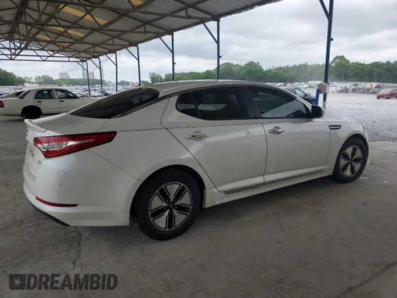 2012 Kia Optima Hybrid with VIN KNAGM4AD7C5018107, listed as a Copart auction lot 55116075 with 158,240 mi miles and Clean Title. Bid and sale history available at carsss.com. Image 3.