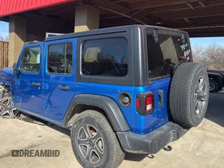 2021 Jeep Wrangler Unlimited Sport with VIN 1C4HJXDN7MW786865, listed as a Copart auction lot 45890995 with Not provided miles and Clean title. Bid and sale history available at DreamBid. Image 3.