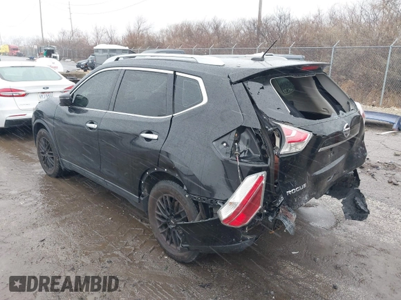 2016 Nissan Rogue SL with VIN 5N1AT2MT1GC850588, listed as a IAAI auction lot 38319626 with 116,748 mi miles. Bid and sale history available at carsss.com. Image 3.