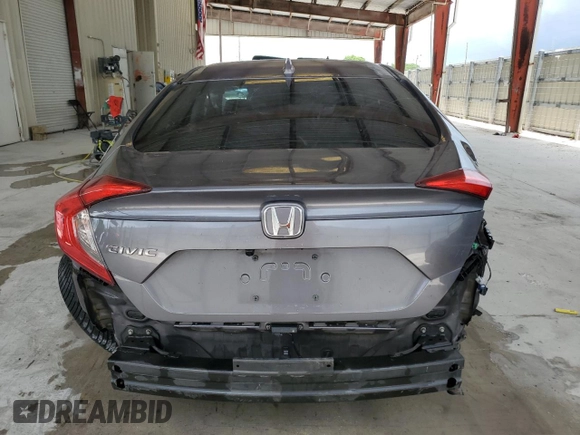2017 Honda Civic LX with VIN 19XFC2F56HE206118, listed as a Copart auction lot 58777885 with 59,710 mi miles and Salvage title. Bid and sale history available at DreamBid. Image 6.