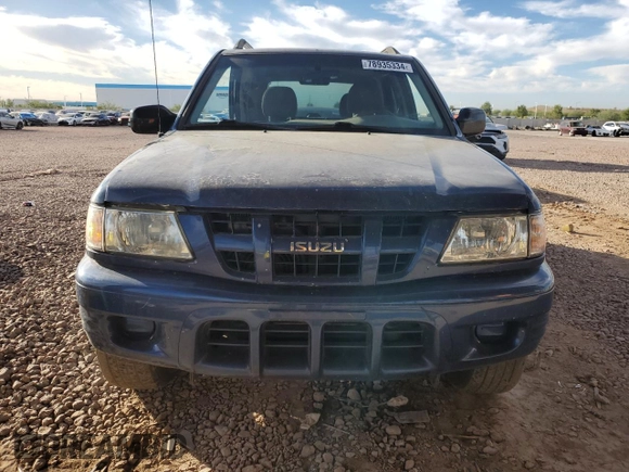 2003 Isuzu Rodeo with VIN 4S2CK58W634302035, listed as a Copart auction lot 78935334 with 133,514 mi miles and Salvage Title. Bid and sale history available at DreamBid. Image 5.