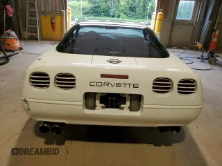 1993 Chevrolet Corvette with VIN 1G1YY23P7P5107956, listed as a Copart auction lot 58644404 with 0 mi miles and Salvage Title. Bid and sale history available at carsss.com. Image 6.