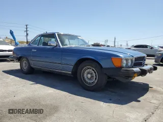 1977 Mercedes-Benz SL with VIN 10704412036886, listed as a Copart auction lot 58012725 with 242,866 mi miles and Salvage title. Bid and sale history available at DreamBid. Image 4.