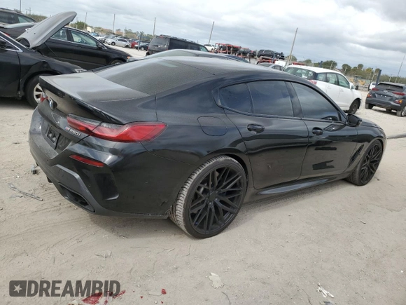 2021 BMW 8 Series M850i with VIN WBAGV8C08MCF72058, listed as a Copart auction lot 82167593 with 36,132 mi miles and Clean title. Bid and sale history available at DreamBid. Image 3.