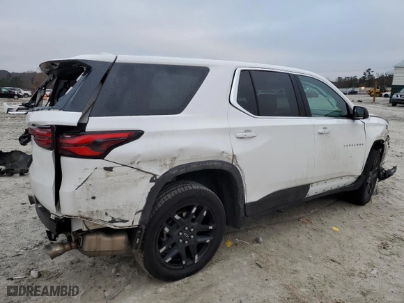 2023 Chevrolet Traverse LS with VIN 1GNERFKW5PJ169443, listed as a Copart auction lot 85680314 with 87,070 mi miles and Salvage Title. Bid and sale history available at carsss.com. Image 3.