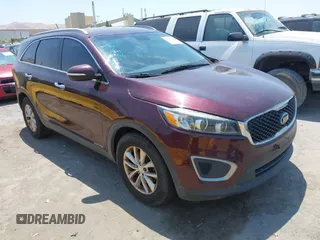 2017 Kia Sorento LX with VIN 5XYPGDA59HG240973, listed as a IAAI auction lot 42598123 with 116,553 mi miles and . Bid and sale history available at DreamBid. Image 1.
