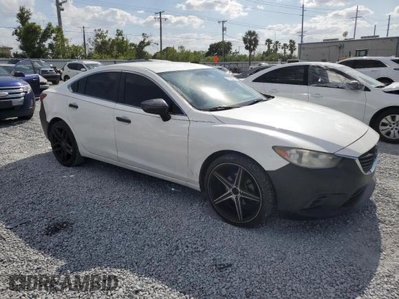 2016 Mazda 6 i Sport with VIN JM1GJ1U59G1456171, listed as a Copart auction lot 51102275 with 182,962 mi miles and Salvage Title. Bid and sale history available at DreamBid. Image 4.