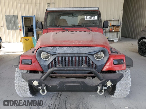 1997 Jeep Wrangler Sport with VIN 1J4FY19S3VP489709, listed as a Copart auction lot 53937475 with 127,171 mi miles and Salvage Title. Bid and sale history available at carsss.com. Image 5.