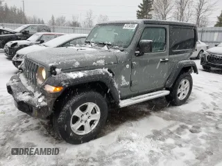 2018 Jeep Wrangler Sport S with VIN 1C4GJXAG4JW201270, listed as a Copart auction lot 43134955 with 82,780 mi miles and Salvage Title. Bid and sale history available at DreamBid. Image 1.