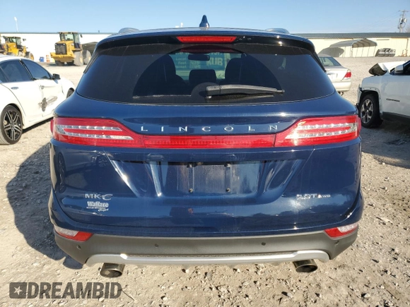 2018 Lincoln MKC Reserve with VIN 5LMCJ3D9XJUL32616, listed as a Copart auction lot 50500665 with 58,950 mi miles and Salvage title. Bid and sale history available at DreamBid. Image 6.