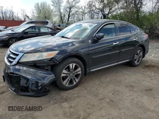 2013 Honda Crosstour EX-L with VIN 5J6TF2H5XDL002361, listed as a Copart auction lot 50926055 with 201,636 mi miles and Salvage Title. Bid and sale history available at carsss.com. Image 1.