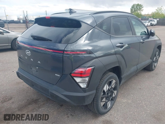 2024 Hyundai Kona SEL with VIN KM8HBCAB2RU118633, listed as a IAAI auction lot 42168891 with 37,432 mi miles and . Bid and sale history available at carsss.com. Image 4.