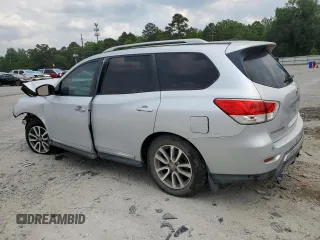 2013 Nissan Pathfinder SL with VIN 5N1AR2MN4DC600712, listed as a Copart auction lot 57294675 with Not provided miles and Salvage title. Bid and sale history available at DreamBid. Image 2.