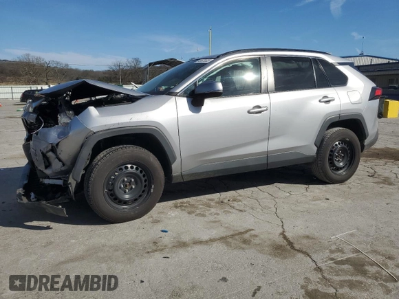 2021 Toyota RAV4 LE with VIN 2T3G1RFV1MC234301, listed as a Copart auction lot 50177345 with 86,696 mi miles and Salvage Title. Bid and sale history available at carsss.com. Image 1.