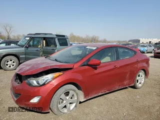 2013 Hyundai Elantra GLS z VIN KMHDH4AE1DU520634, wystawiony jako Copart lot #52896585 z przebiegiem 93 940 mil mil oraz Szkoda całkowita • Salvage title. Historia ofert i sprzedaży dostępna na DreamBid. Obrazek 1.