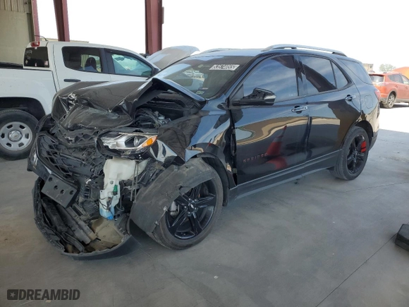 2020 Chevrolet Equinox Premier with VIN 2GNAXNEV0L6283956, listed as a Copart auction lot 53574055 with 121,132 mi miles and Clean Title. Bid and sale history available at carsss.com. Image 1.