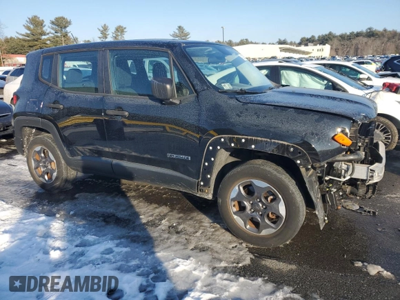 2016 Jeep Renegade Sport with VIN ZACCJBAW3GPC70790, listed as a Copart auction lot 42092565 with 14,125 mi miles and Salvage Title. Bid and sale history available at DreamBid. Image 4.