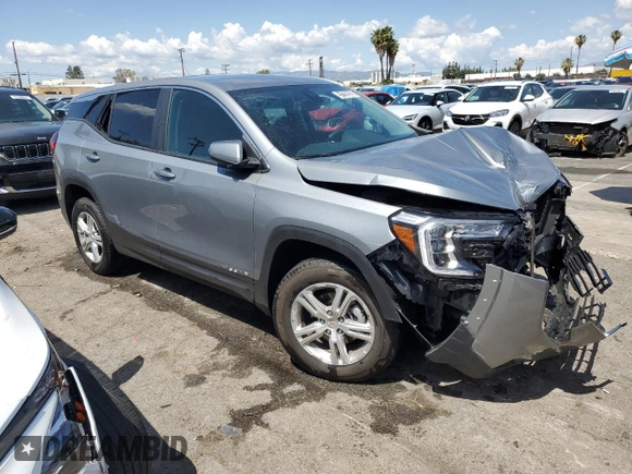 2024 GMC Terrain SLE with VIN 3GKALTEG1RL377931, listed as a Copart auction lot 51220535 with 0 mi miles and Salvage Title. Bid and sale history available at carsss.com. Image 4.