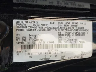 2016 Ford Focus SE с VIN 1FADP3F25GL303071, выставлен на аукционе IAAI как лот 42457227 с пробегом 128 268 миль миль и . История ставок и продаж доступна на DreamBid. Изображение 9.