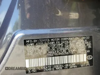 2022 Lexus IS 350 F Sport z VIN JTHGZ1B24N5058713, wystawiony jako Copart lot #57979415 z przebiegiem 35 295 mil mil oraz Szkoda całkowita • Salvage title. Historia ofert i sprzedaży dostępna na DreamBid. Obrazek 12.