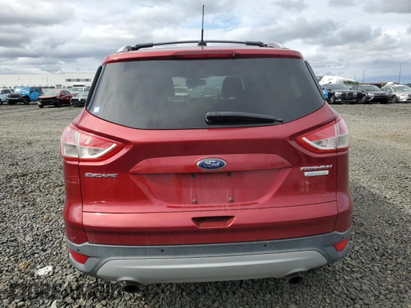 2013 Ford Escape Titanium with VIN 1FMCU0J9XDUD70249, listed as a Copart auction lot 50605265 with 125,309 mi miles and Salvage Title. Bid and sale history available at carsss.com. Image 6.