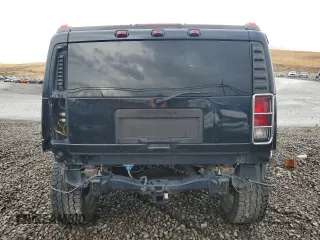 2006 Hummer H2 with VIN 5GRGN23U36H101486, listed as a Copart auction lot 74577884 with 146,203 mi miles and Salvage Title. Bid and sale history available at carsss.com. Image 6.