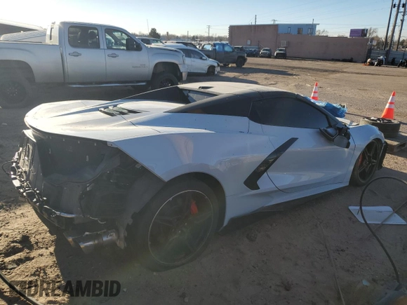 2020 Chevrolet Corvette 2LT with VIN 1G1Y73D43L5117925, listed as a Copart auction lot 42989775 with 18,835 mi miles and Salvage Title. Bid and sale history available at carsss.com. Image 3.