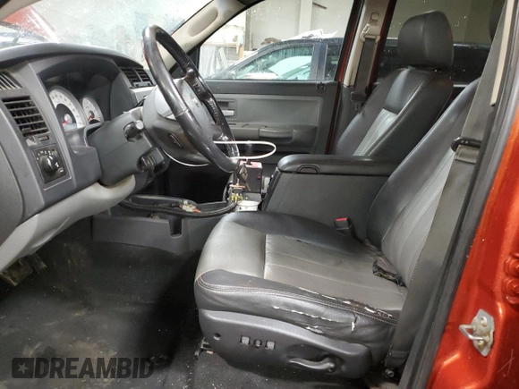 2008 Dodge Dakota Laramie with VIN 1D7HW58N58S613008, listed as a Copart auction lot 48866005 with 197,542 mi miles and Salvage Title. Bid and sale history available at carsss.com. Image 7.