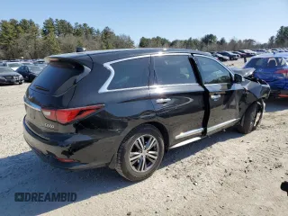 2020 Infiniti QX60 LUXE with VIN 5N1DL0MM4LC537300, listed as a Copart auction lot 49049205 with 57,681 mi miles and Salvage Title. Bid and sale history available at carsss.com. Image 3.