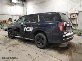2021 Chevrolet Tahoe Commercial with VIN 1GNSKLED5MR479380, listed as a Copart auction lot 45630525 with 63,426 mi miles and Salvage Title. Bid and sale history available at carsss.com. Image 2.