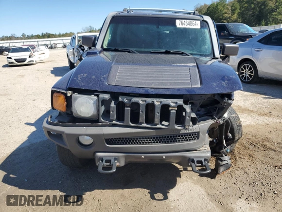 2007 Hummer H3 SUV with VIN 5GTDN13E278152219, listed as a Copart auction lot 76464864 with 205,112 mi miles and Salvage Title. Bid and sale history available at DreamBid. Image 5.