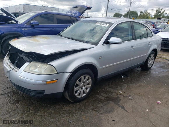 2003 Volkswagen Passat GLS with VIN WVWPD63B53P103624, listed as a Copart auction lot 70334334 with 168,100 mi miles and Non Repairable. Bid and sale history available at carsss.com. Image 1.