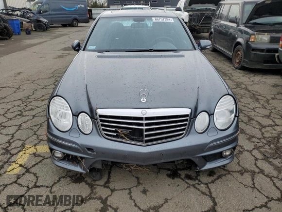 2007 Mercedes-Benz E 63 AMG with VIN WDBUF77X27B012109, listed as a Copart auction lot 86757394 with 60,309 mi miles and Salvage Title. Bid and sale history available at carsss.com. Image 5.