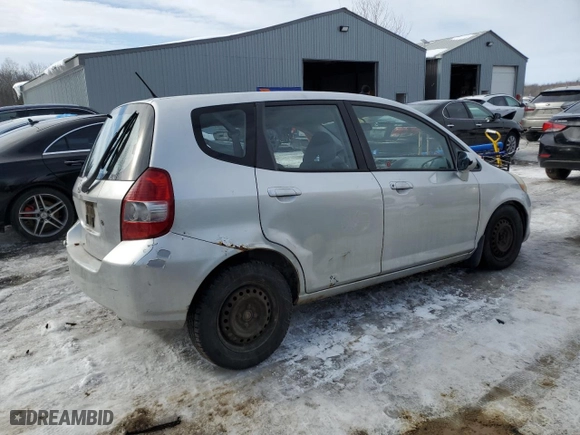 2007 Honda Fit with VIN JHMGD38417S812786, listed as a Copart auction lot 45581115 with 0 mi miles and Salvage Title. Bid and sale history available at carsss.com. Image 3.