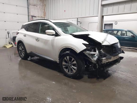 2015 Nissan Murano SL with VIN 5N1AZ2MH6FN232146, listed as a IAAI auction lot 41744239 with 157,721 mi miles. Bid and sale history available at carsss.com. Image 1.