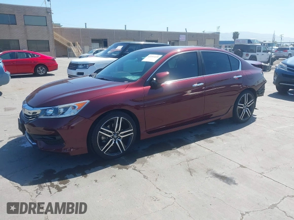 2016 Honda Accord Sport with VIN 1HGCR2F51GA040210, listed as a IAAI auction lot 42153225 with 104,615 mi miles and . Bid and sale history available at DreamBid. Image 18.