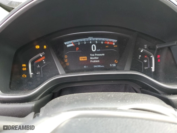 2019 Honda CR-V Touring with VIN 7FARW1H97KE004540, listed as a Copart auction lot 50263075 with 46,308 mi miles and Salvage Title. Bid and sale history available at carsss.com. Image 9.